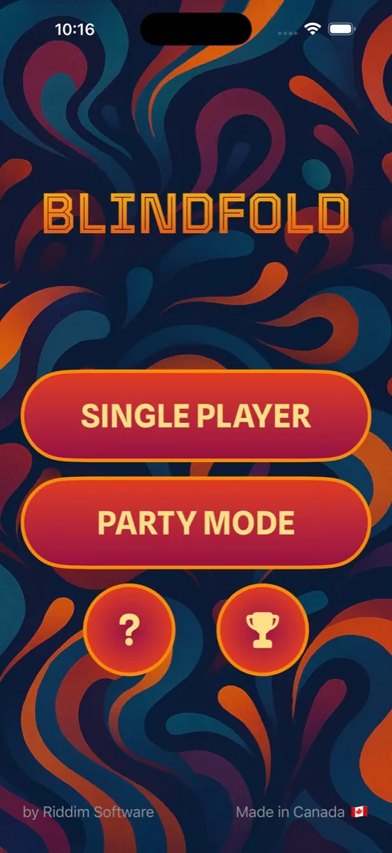 Blindfold — Tap-to-discover flow