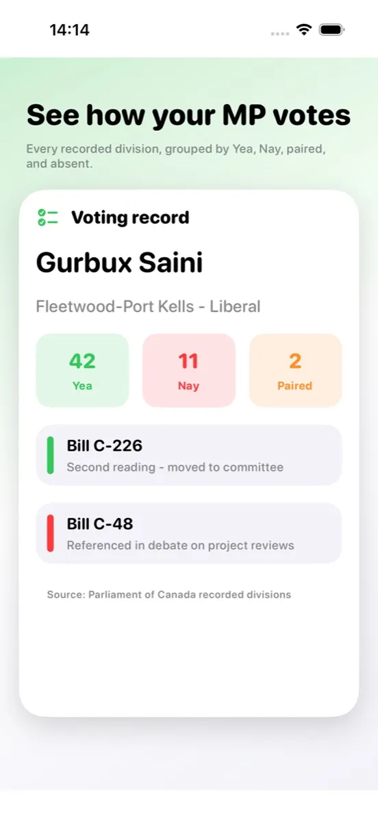 epac — See how your MP votes