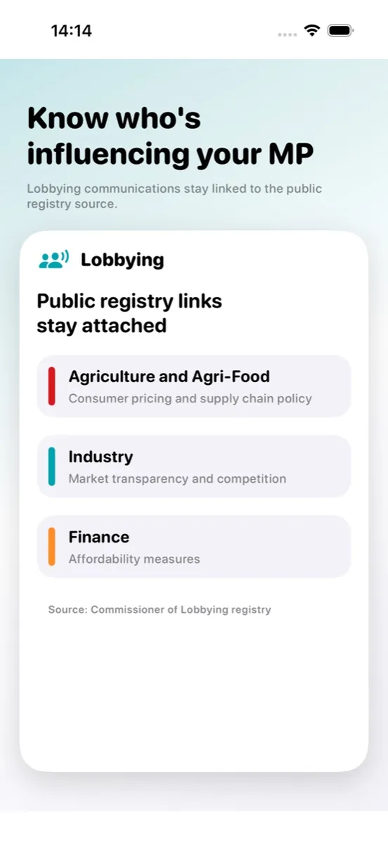 epac — Lobbying records linked to MPs