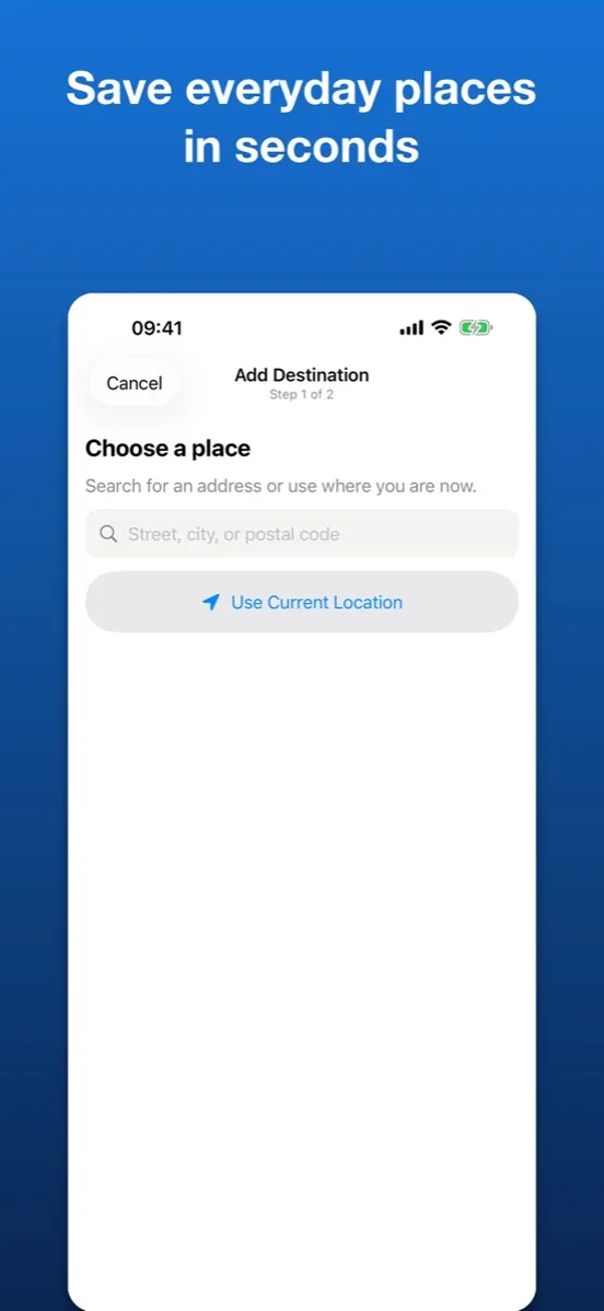 Reach — Add a destination