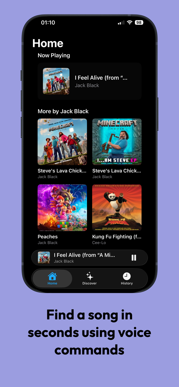 Sonnio voice-first home screen